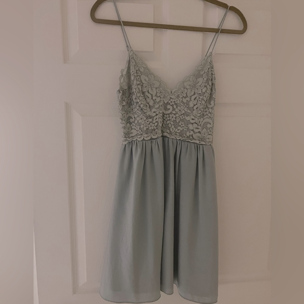 Express lace mini dress